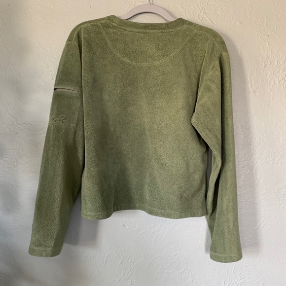 green fleece sweatshirt - Picture 3 of 7